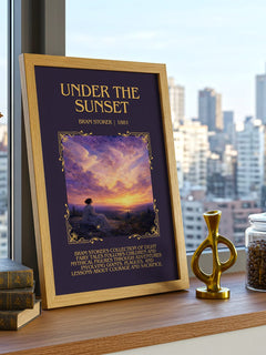 Under The Sunset Minimalist Book Poster by Bram Stoker – image 3