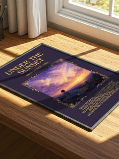 Under The Sunset Minimalist Book Poster by Bram Stoker – image 4