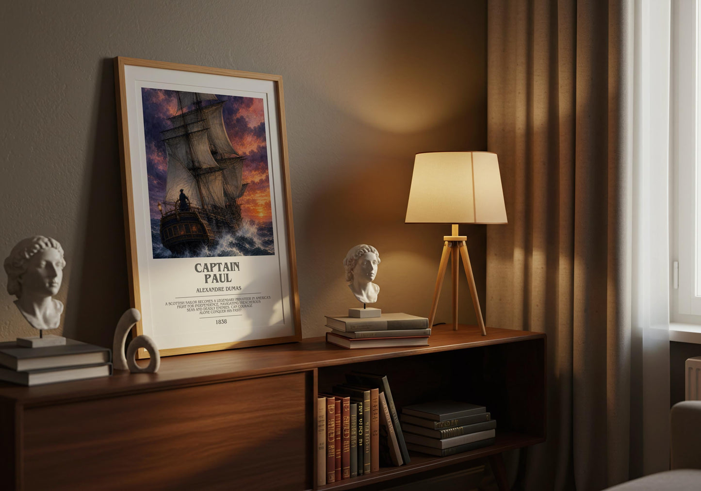 Captain Paul Bookish Wall Art by Alexandre Dumas