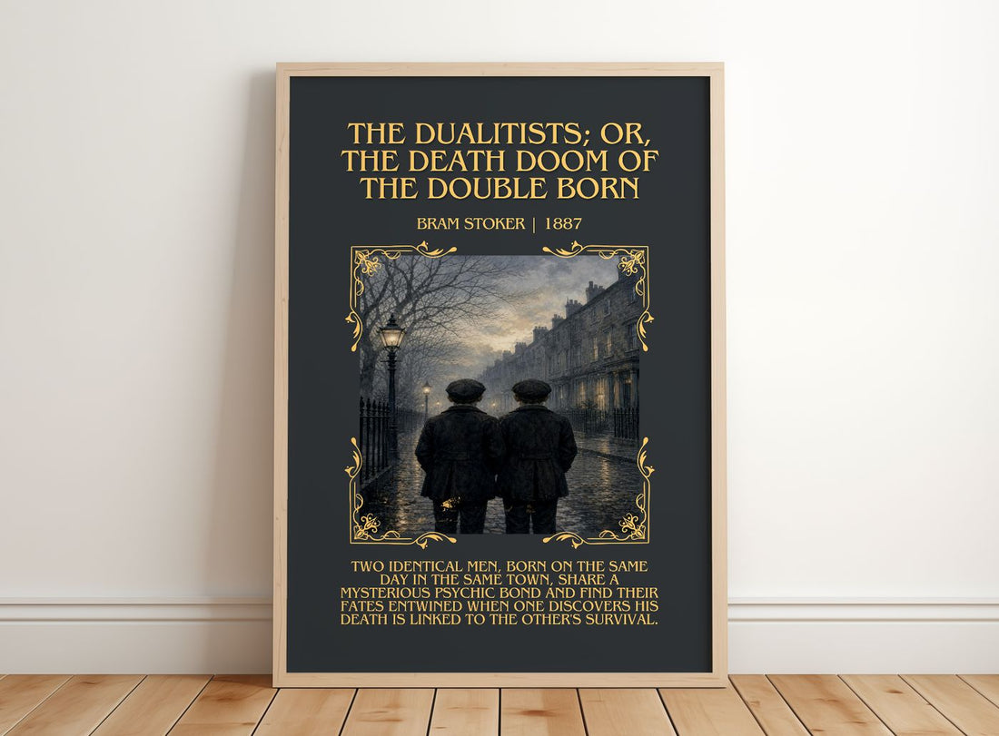 Dualitists; Or, The Death Doom Of The Double Born Minimalist Book – framed print leaning on a wooden floor