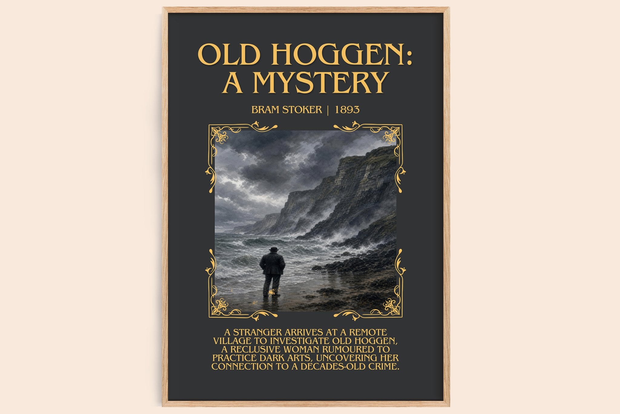 Old Hoggen: A Mystery Minimalist Book Poster by Bram Stoker