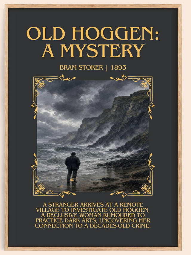 Old Hoggen: A Mystery Minimalist Book Poster by Bram Stoker
