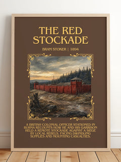 The Red Stockade Minimalist Book Poster by Bram Stoker – image 2