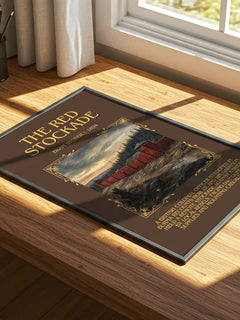 The Red Stockade Minimalist Book Poster by Bram Stoker – image 4