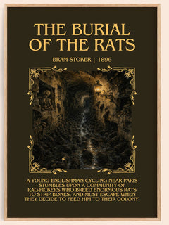 The Burial Of The Rats Minimalist Book Poster by Bram Stoker – image 1