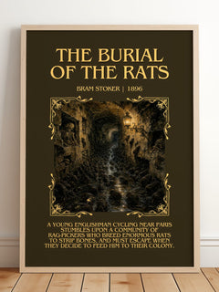 The Burial Of The Rats Minimalist Book Poster by Bram Stoker – image 2