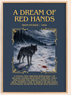 A Dream Of Red Hands Minimalist Book Poster by Bram Stoker – image 1
