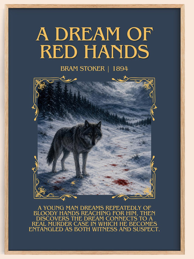 A Dream Of Red Hands Minimalist Book Poster by Bram Stoker