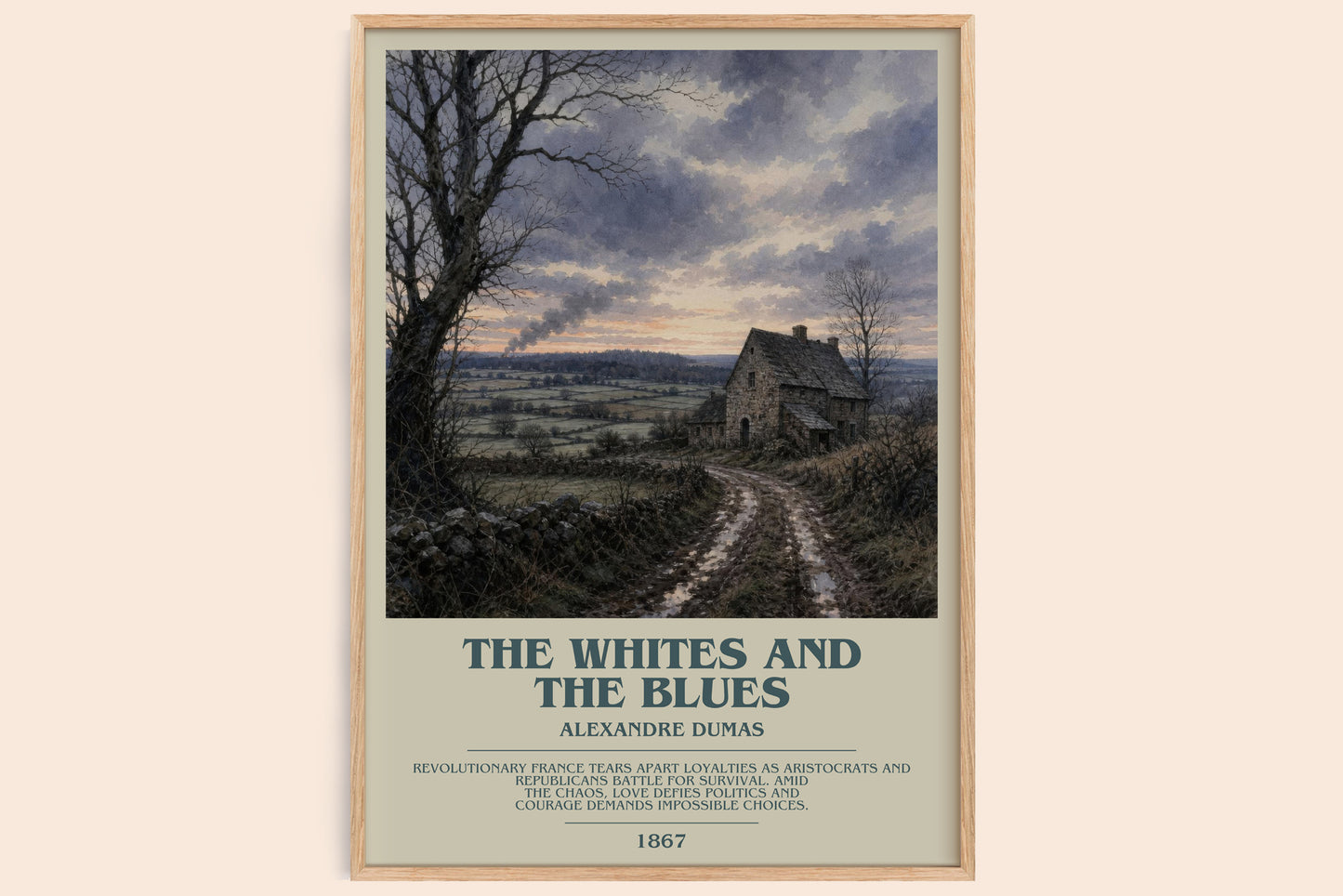The Whites And The Blues Bookish Wall Art by Alexandre Dumas