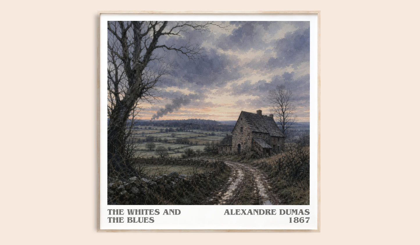 The Whites And The Blues Literary Art Print by Alexandre Dumas