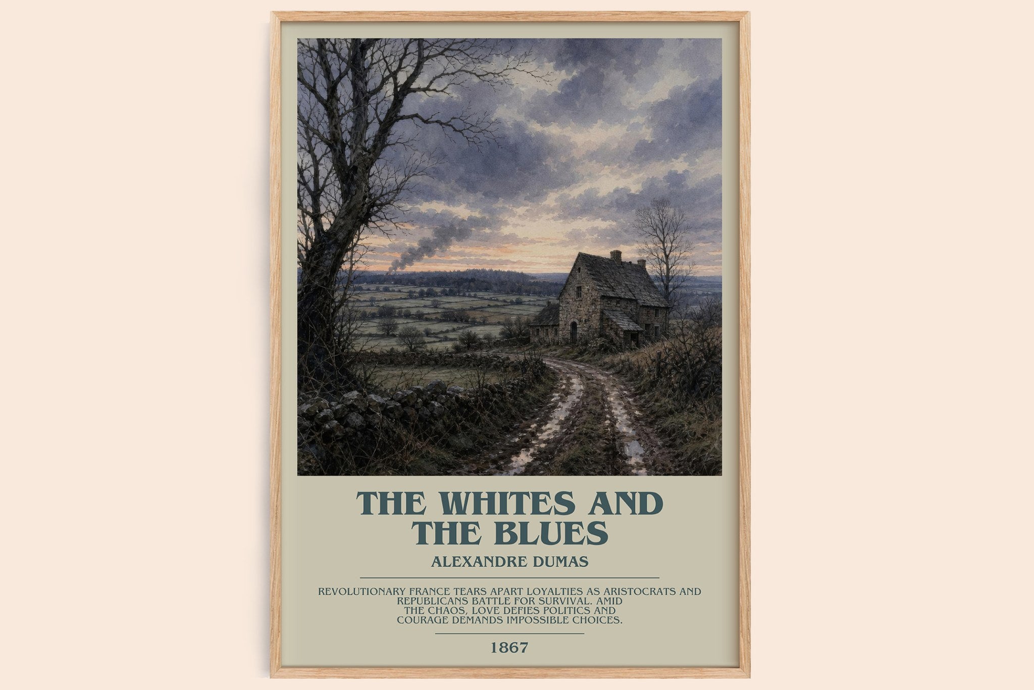 The Whites And The Blues Bookish Wall Art by Alexandre Dumas