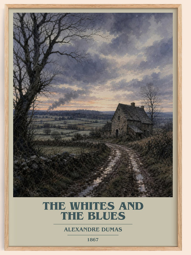 The Whites And The Blues Book Cover Poster by Alexandre Dumas