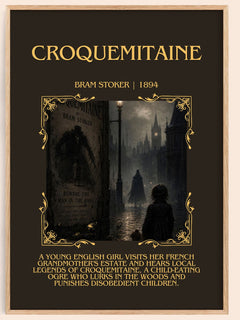 Croquemitaine Minimalist Book Poster by Bram Stoker – image 1