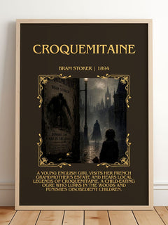 Croquemitaine Minimalist Book Poster by Bram Stoker – image 2