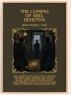 The Coming Of Abel Behenna Minimalist Book Poster by Bram Stoker – image 1
