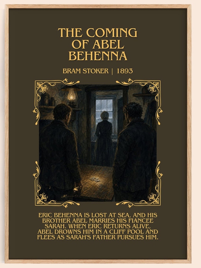 The Coming Of Abel Behenna Minimalist Book Poster by Bram Stoker