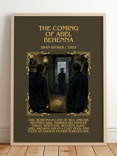 The Coming Of Abel Behenna Minimalist Book Poster by Bram Stoker – image 2