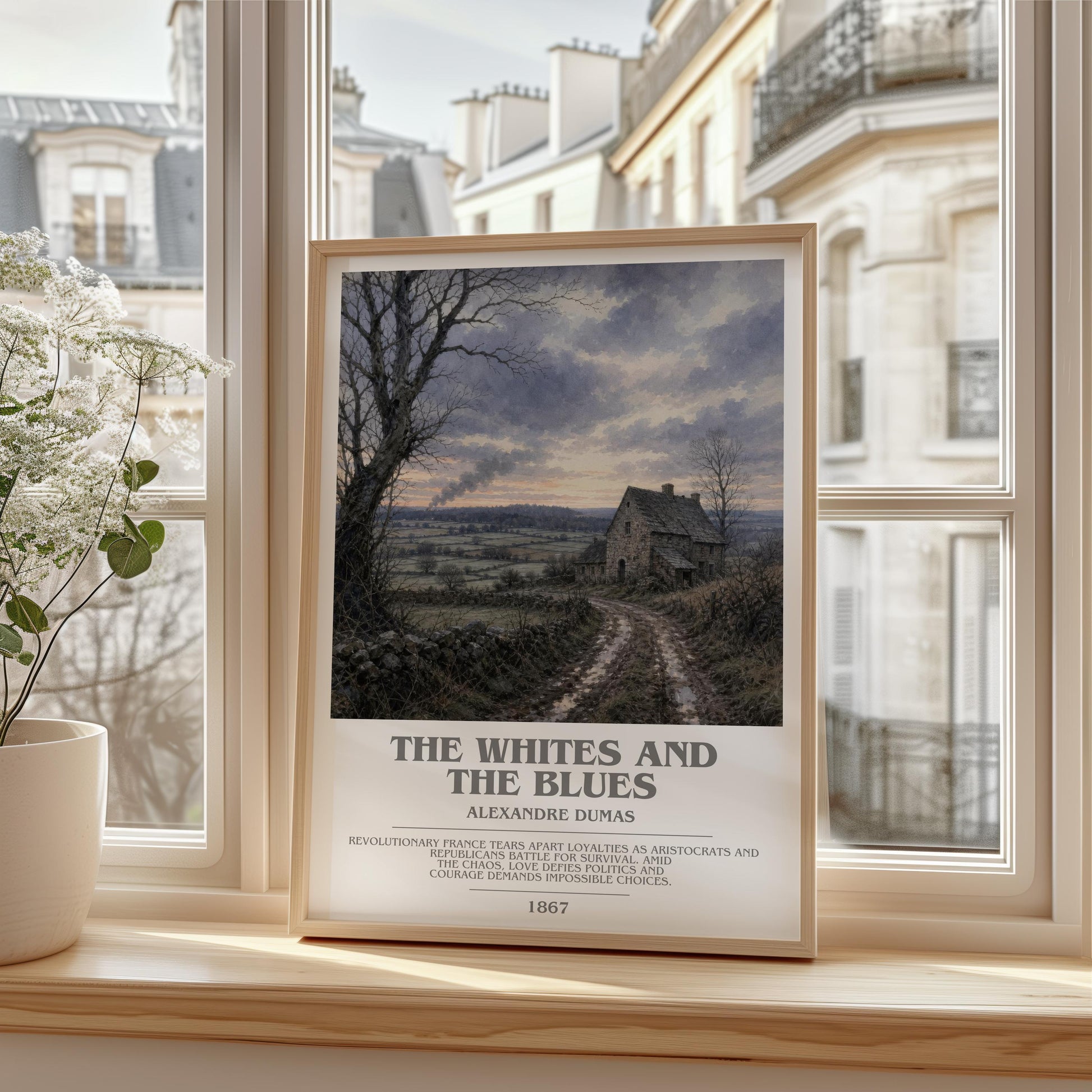 The Whites And The Blues Bookish Wall Art by Alexandre Dumas