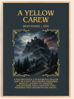 A Yellow Carew Minimalist Book Poster by Bram Stoker – image 1