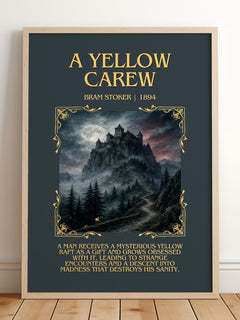 A Yellow Carew Minimalist Book Poster by Bram Stoker – image 2