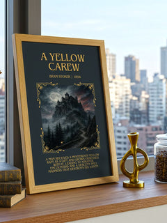 A Yellow Carew Minimalist Book Poster by Bram Stoker – image 3