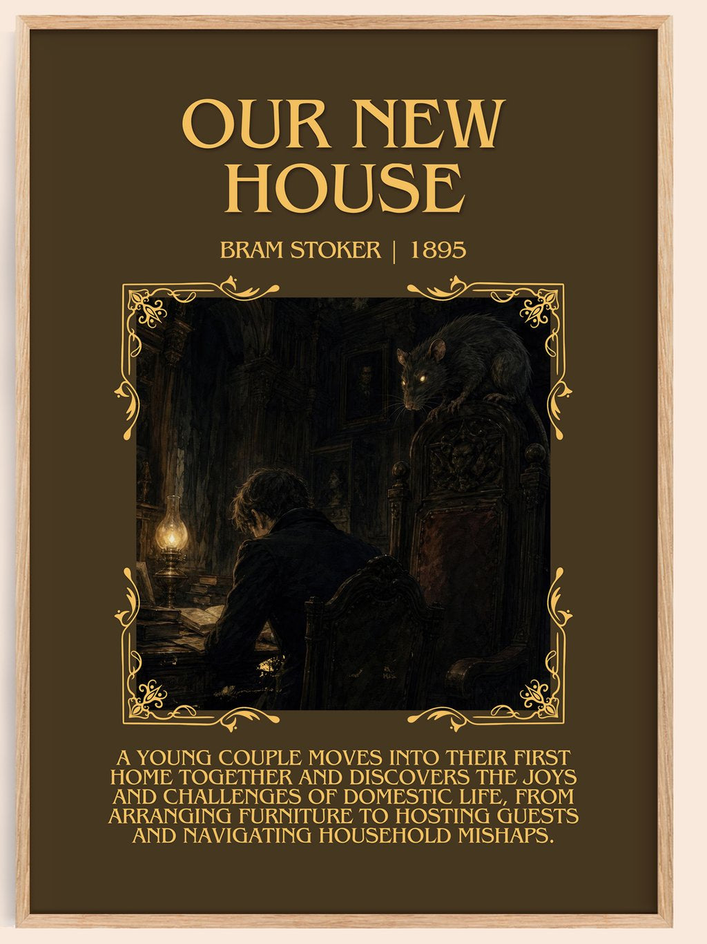 Our New House Minimalist Book Poster by Bram Stoker – book poster