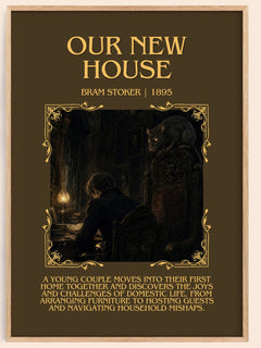 Our New House Minimalist Book Poster by Bram Stoker – image 1