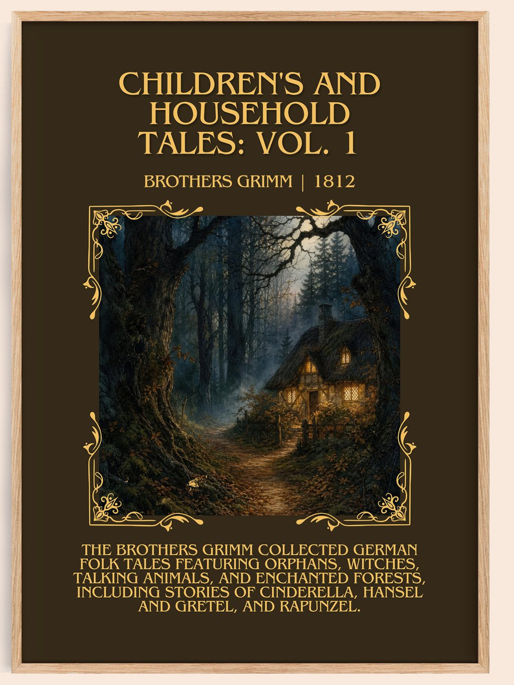 Children'S And Household Tales: Vol. 1 Minimalist Book Poster – book poster