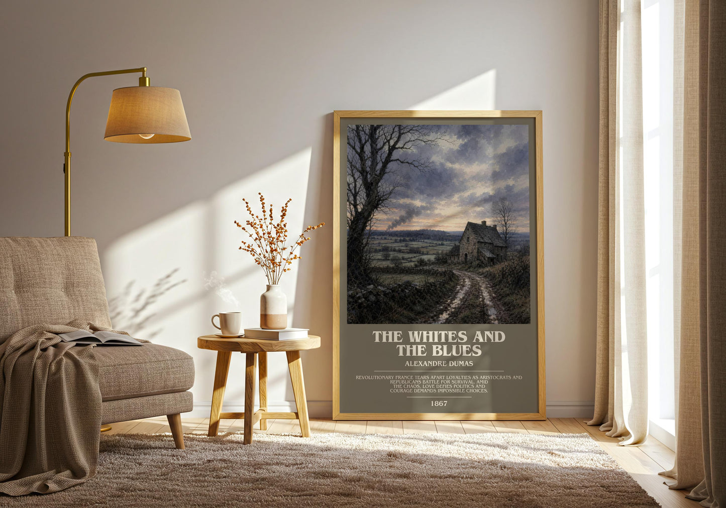 The Whites And The Blues Bookish Wall Art by Alexandre Dumas