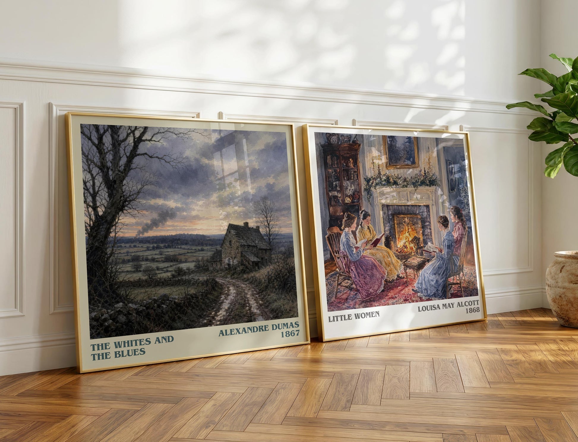 The Whites And The Blues Literary Art Print by Alexandre Dumas