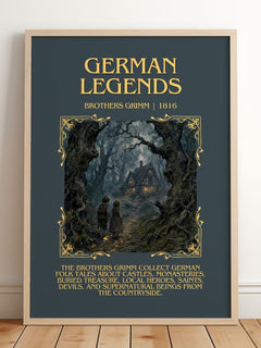 German Legends Minimalist Book Poster by Brothers Grimm – image 2
