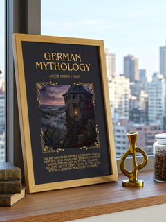 German Mythology Minimalist Book Poster by Jacob Grimm – image 3