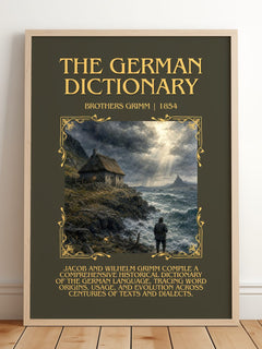 The German Dictionary Minimalist Book Poster by Brothers Grimm – image 2