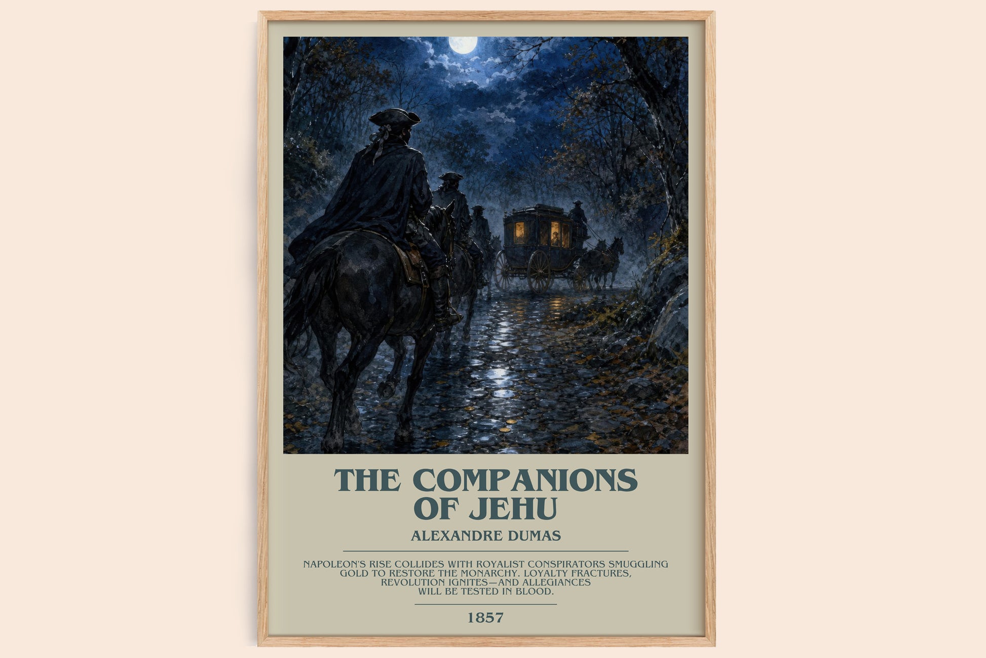 The Companions Of Jehu Bookish Wall Art by Alexandre Dumas