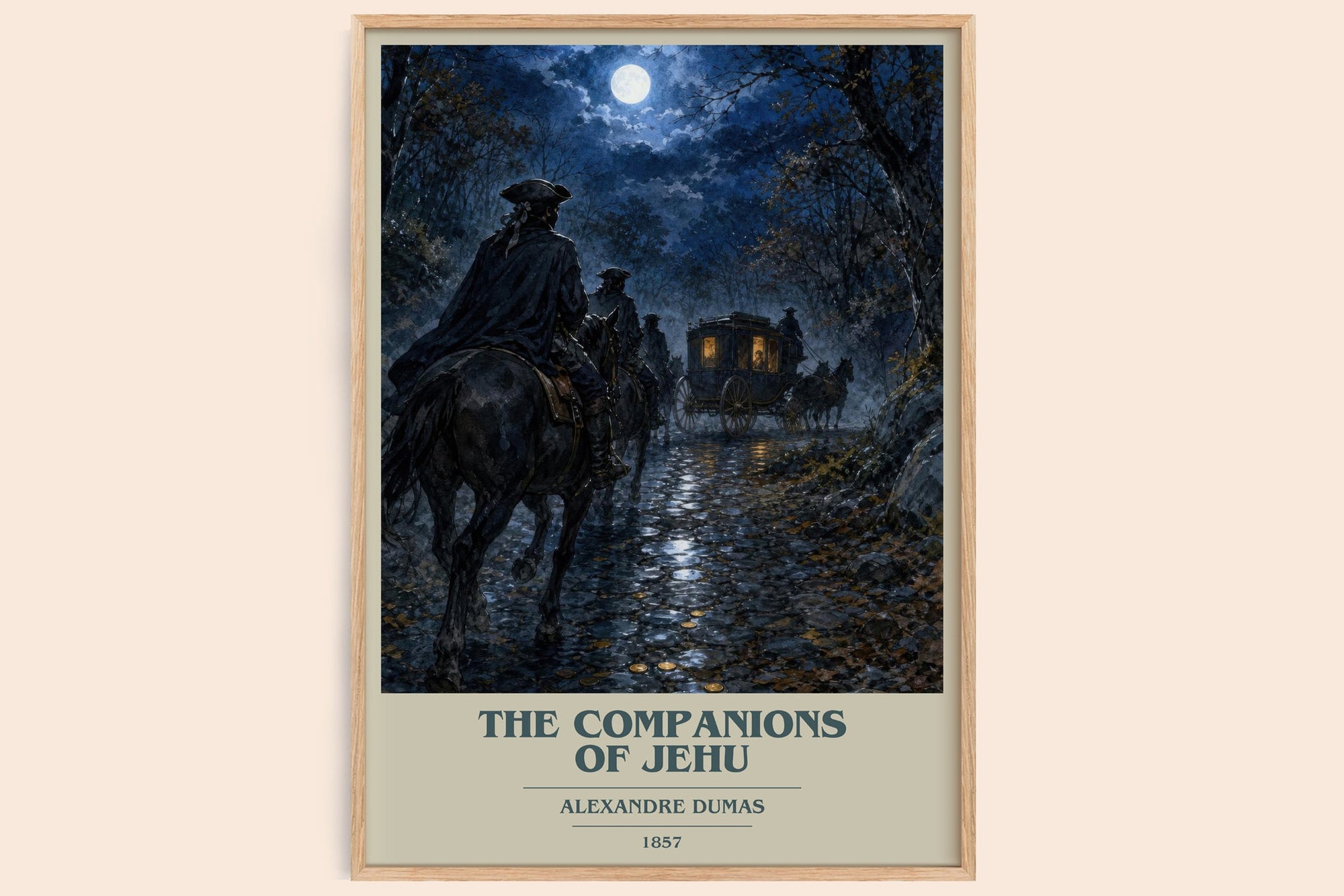 The Companions Of Jehu Book Cover Poster by Alexandre Dumas