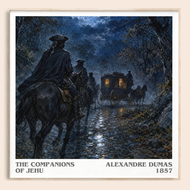 The Companions Of Jehu Literary Art Print by Alexandre Dumas