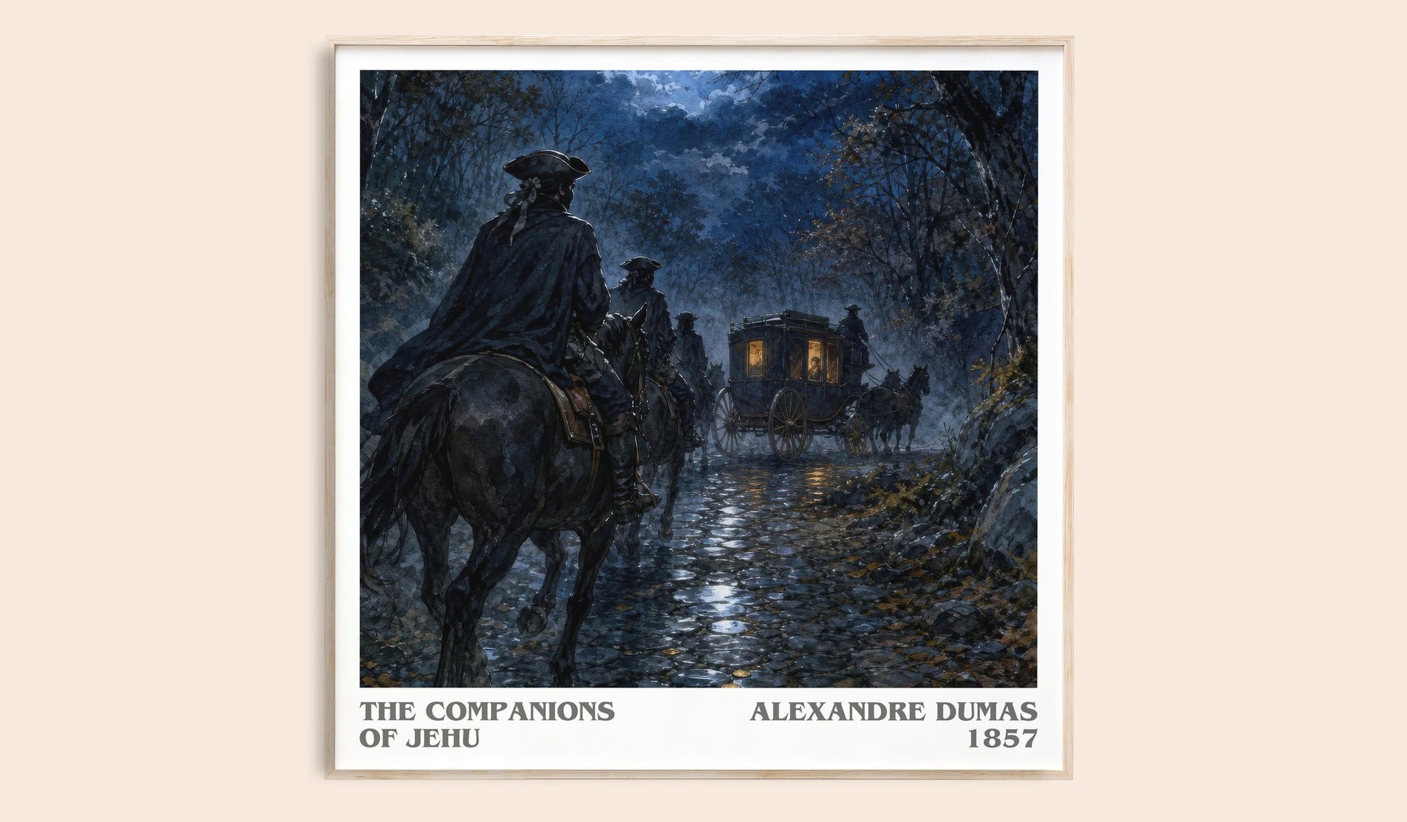 The Companions Of Jehu Literary Art Print by Alexandre Dumas