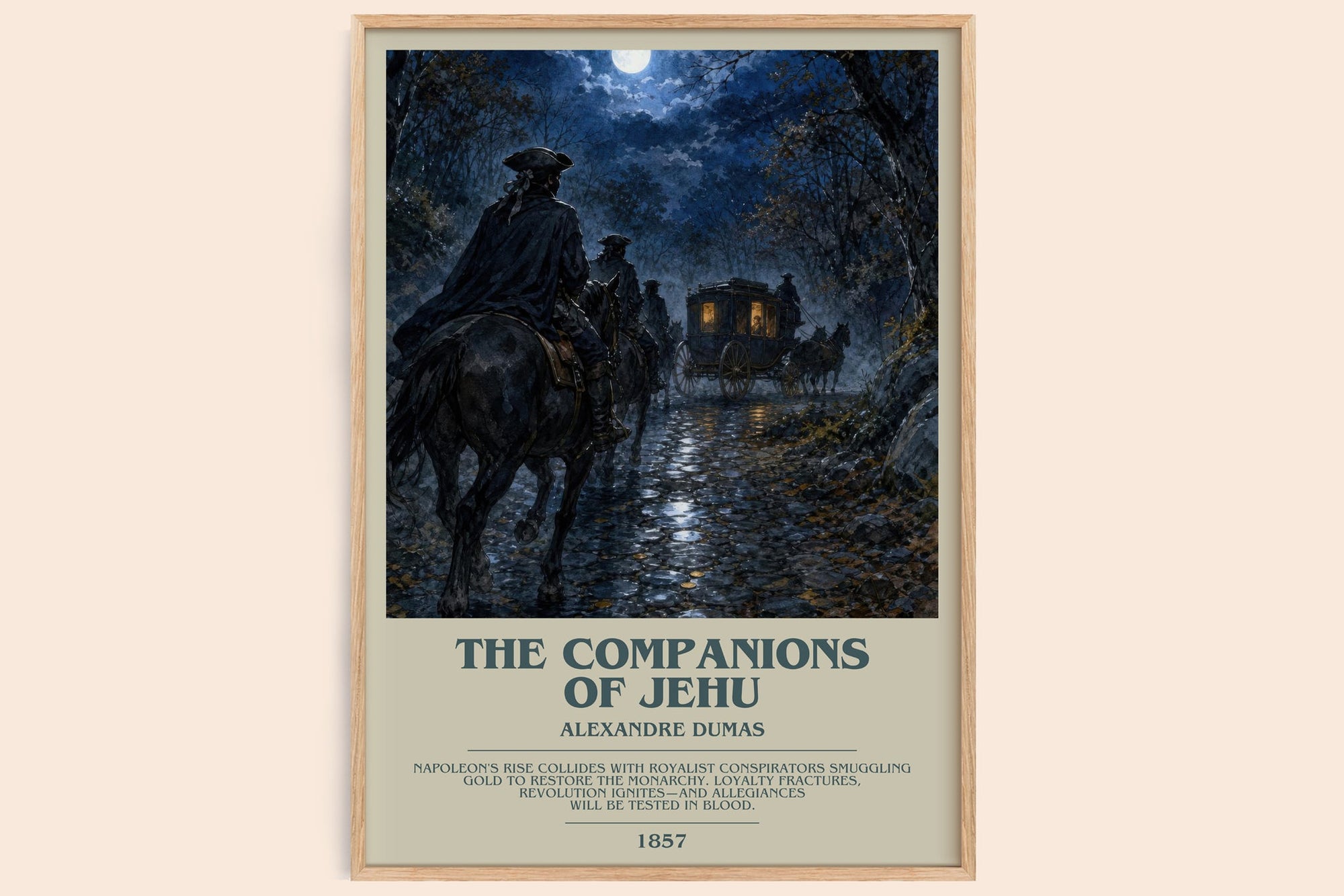 The Companions Of Jehu Bookish Wall Art by Alexandre Dumas