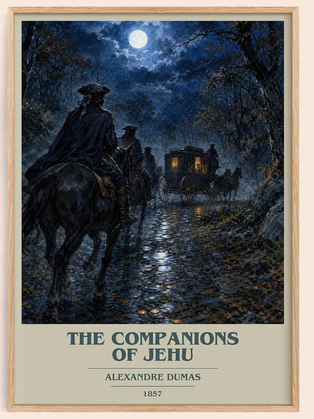 The Companions Of Jehu Book Cover Poster by Alexandre Dumas