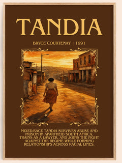 Tandia Minimalist Book Poster by Bryce Courtenay – image 1