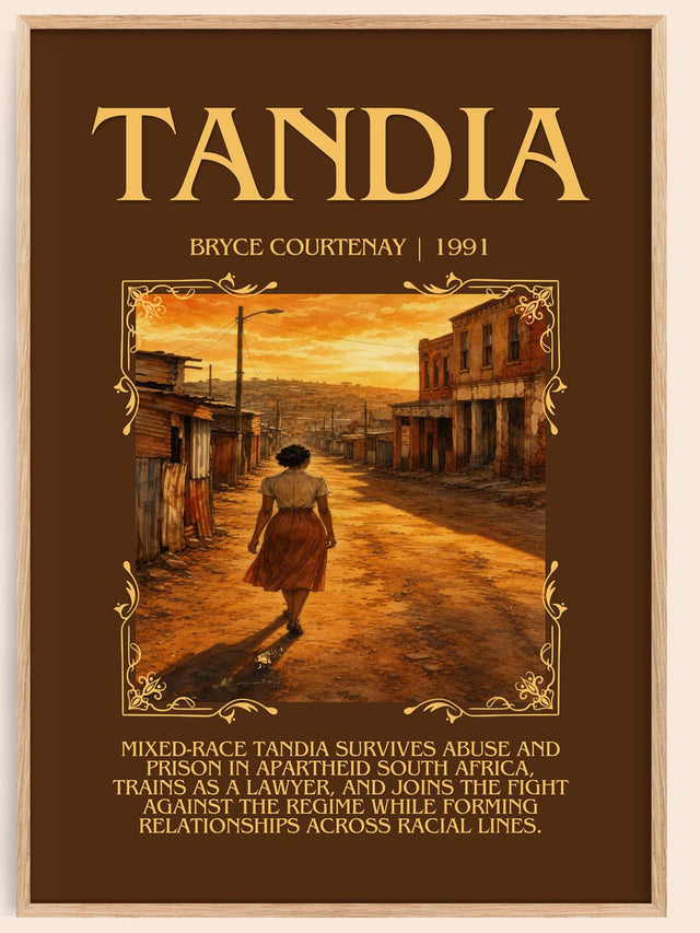 Tandia Minimalist Book Poster by Bryce Courtenay