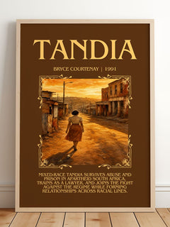 Tandia Minimalist Book Poster by Bryce Courtenay – image 2