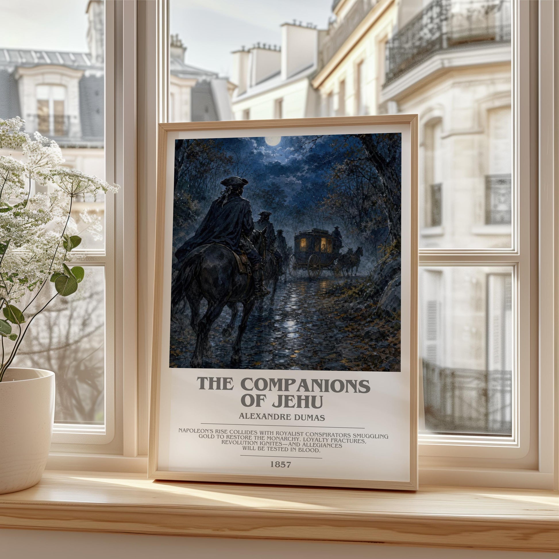 The Companions Of Jehu Bookish Wall Art by Alexandre Dumas