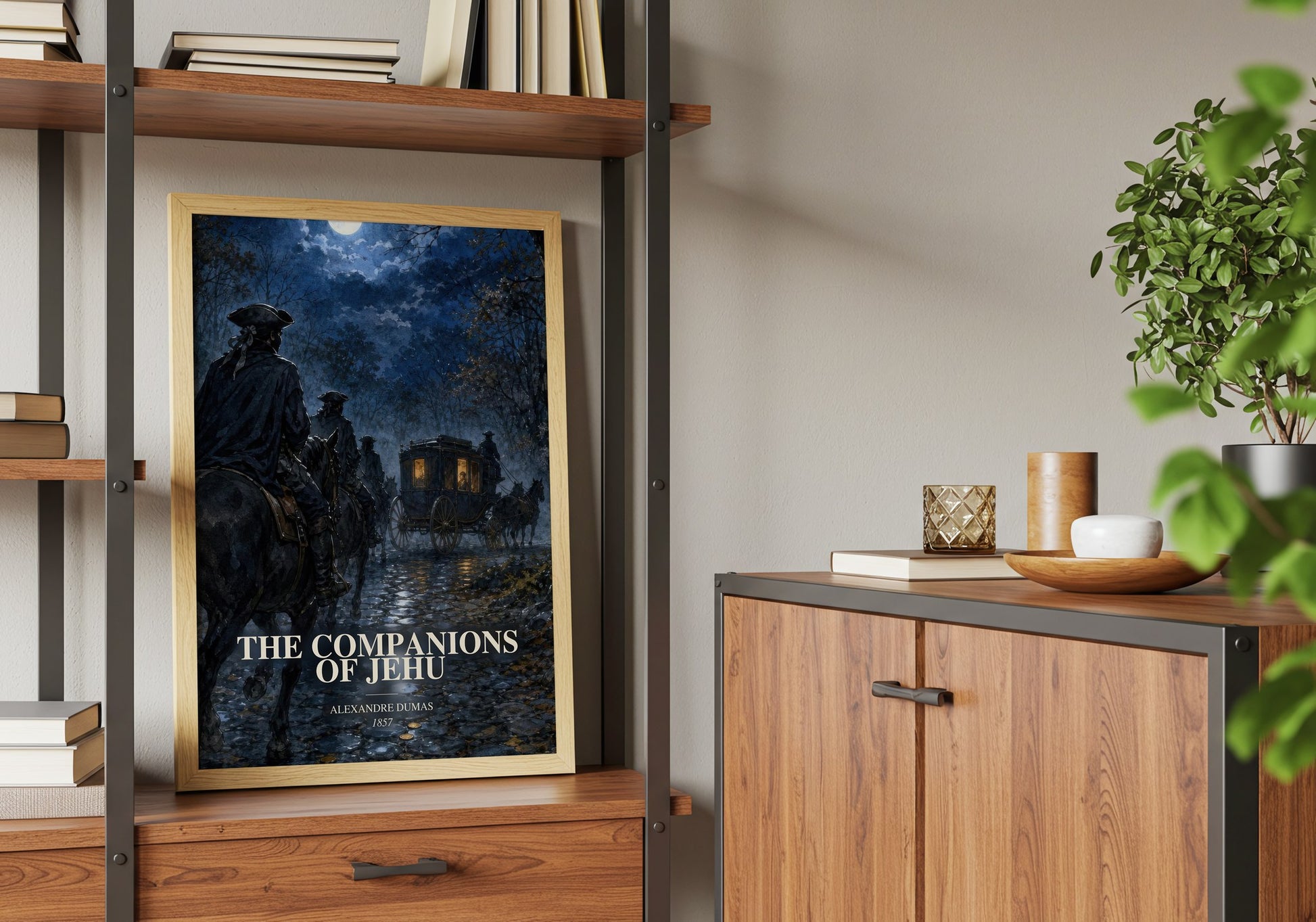 The Companions Of Jehu book watercolour illustration paper finish options – matte satin gloss