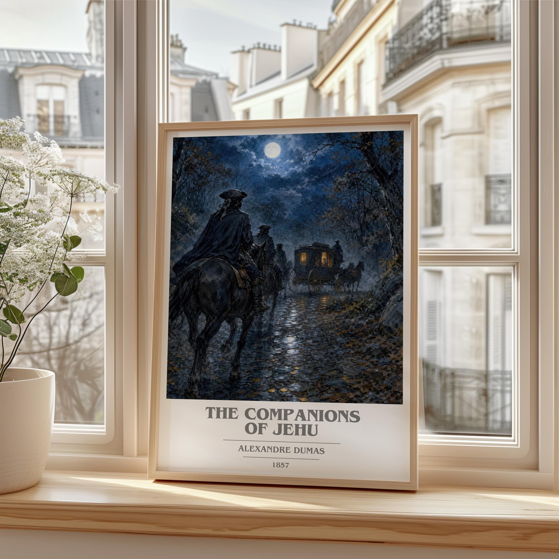 The Companions Of Jehu Book Cover Poster by Alexandre Dumas