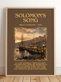 Solomon'S Song Minimalist Book Poster by Bryce Courtenay – image 2