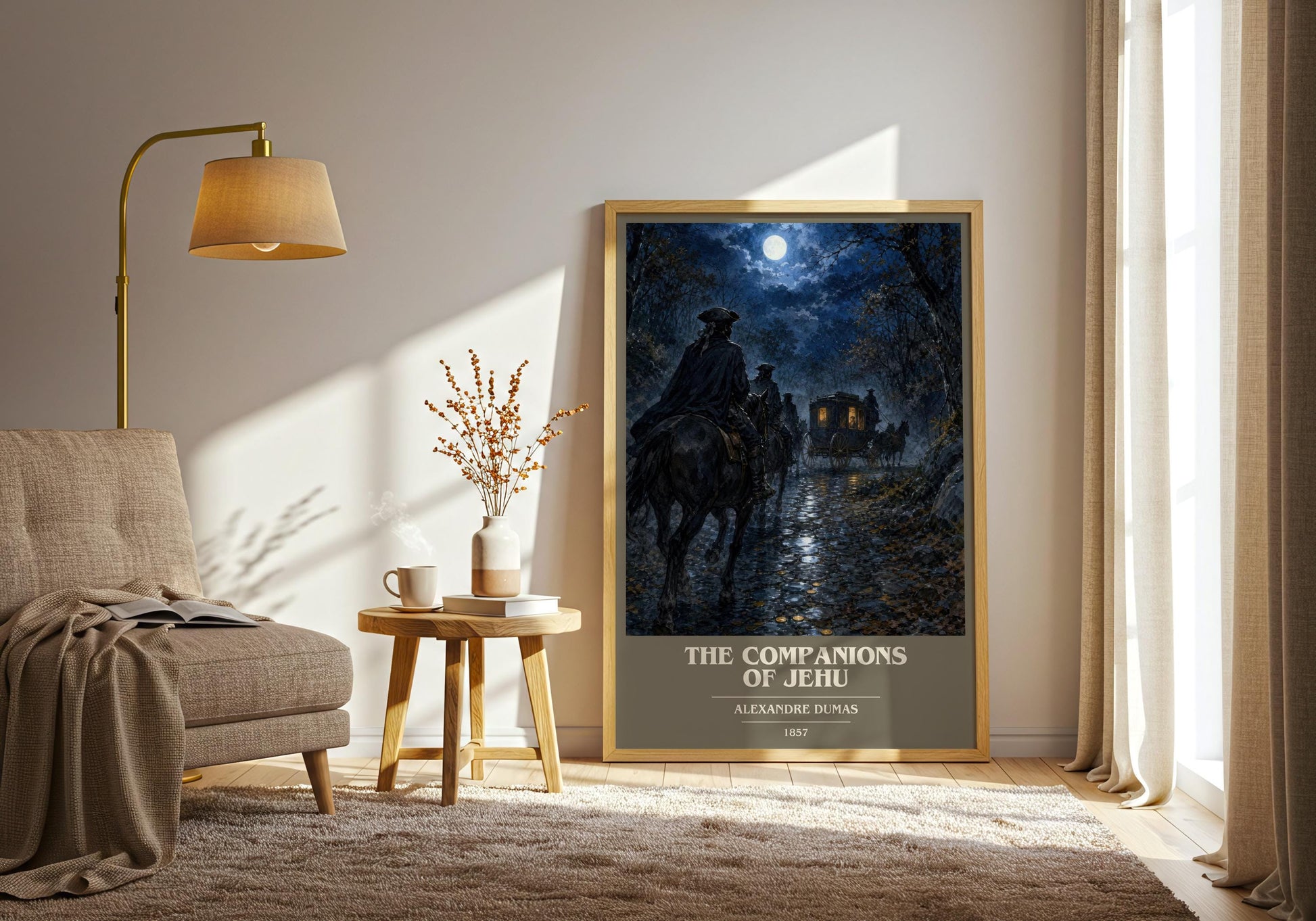 The Companions Of Jehu Book Cover Poster by Alexandre Dumas