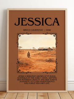 Jessica Minimalist Book Poster by Bryce Courtenay – image 2
