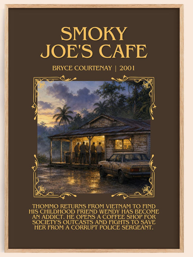 Smoky Joe'S Cafe Minimalist Book Poster by Bryce Courtenay