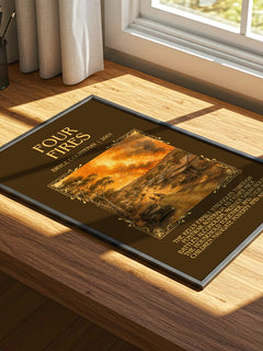 Four Fires Minimalist Book Poster by Bryce Courtenay – image 4